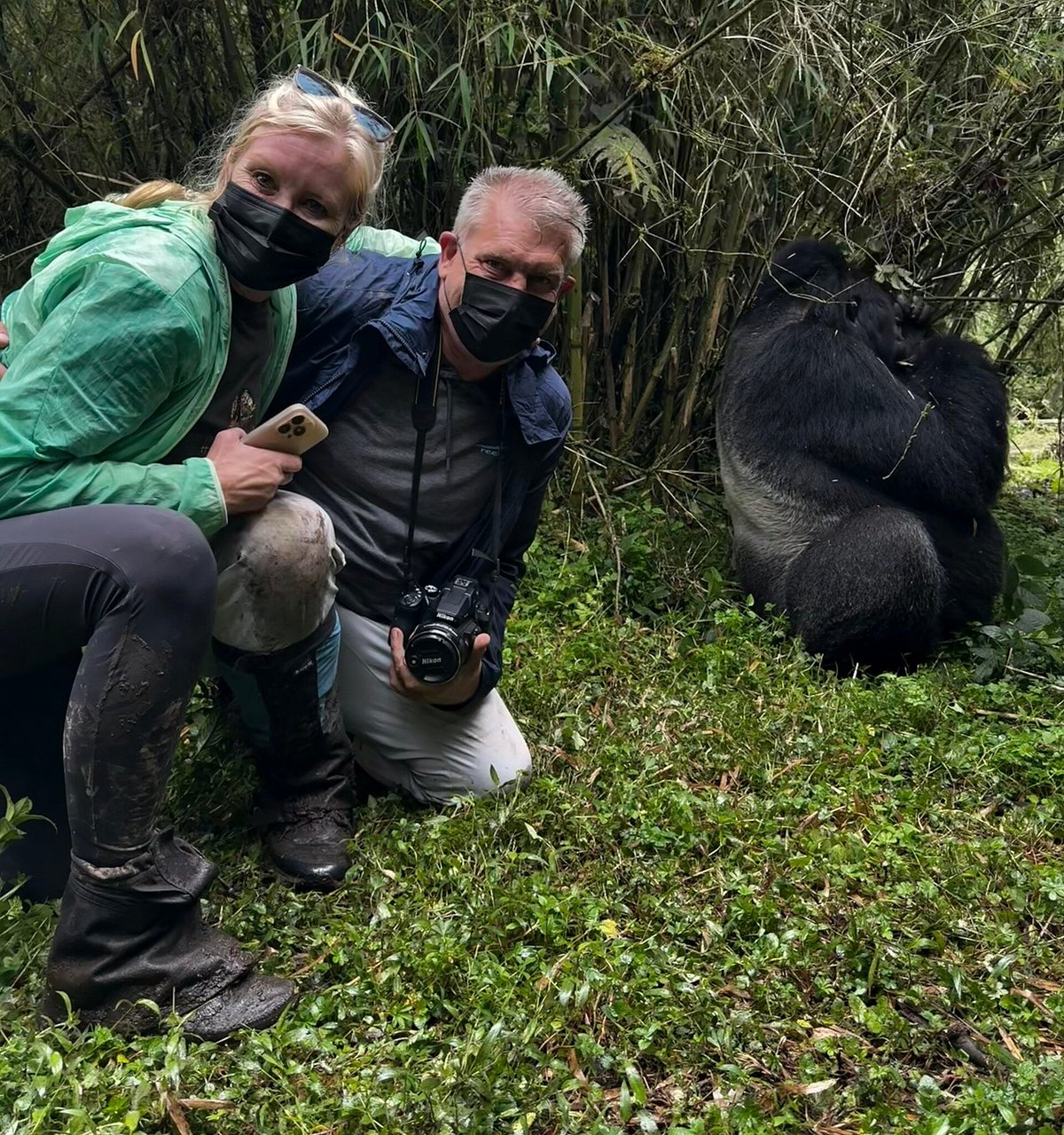 Couple at Volcanoes National Park Rwanda