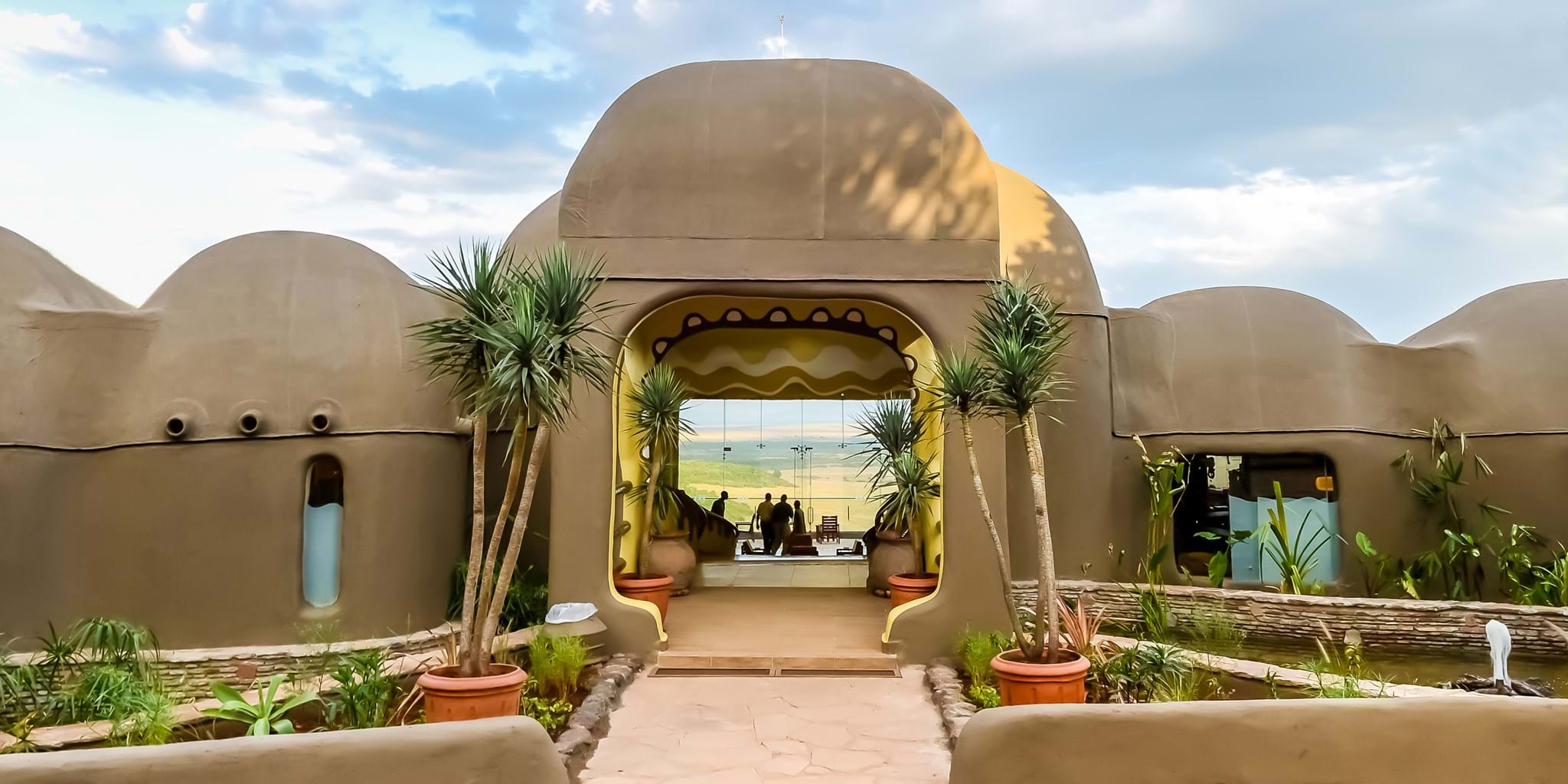 Reception entrance at Masai Mara National Reserve accommodation