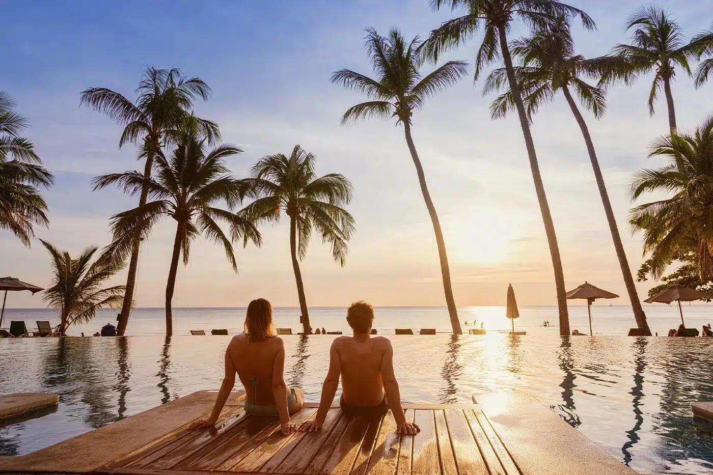 Couple enjoying the beautiful scenery of Zanzibar with Boots in the Jungle Safaris