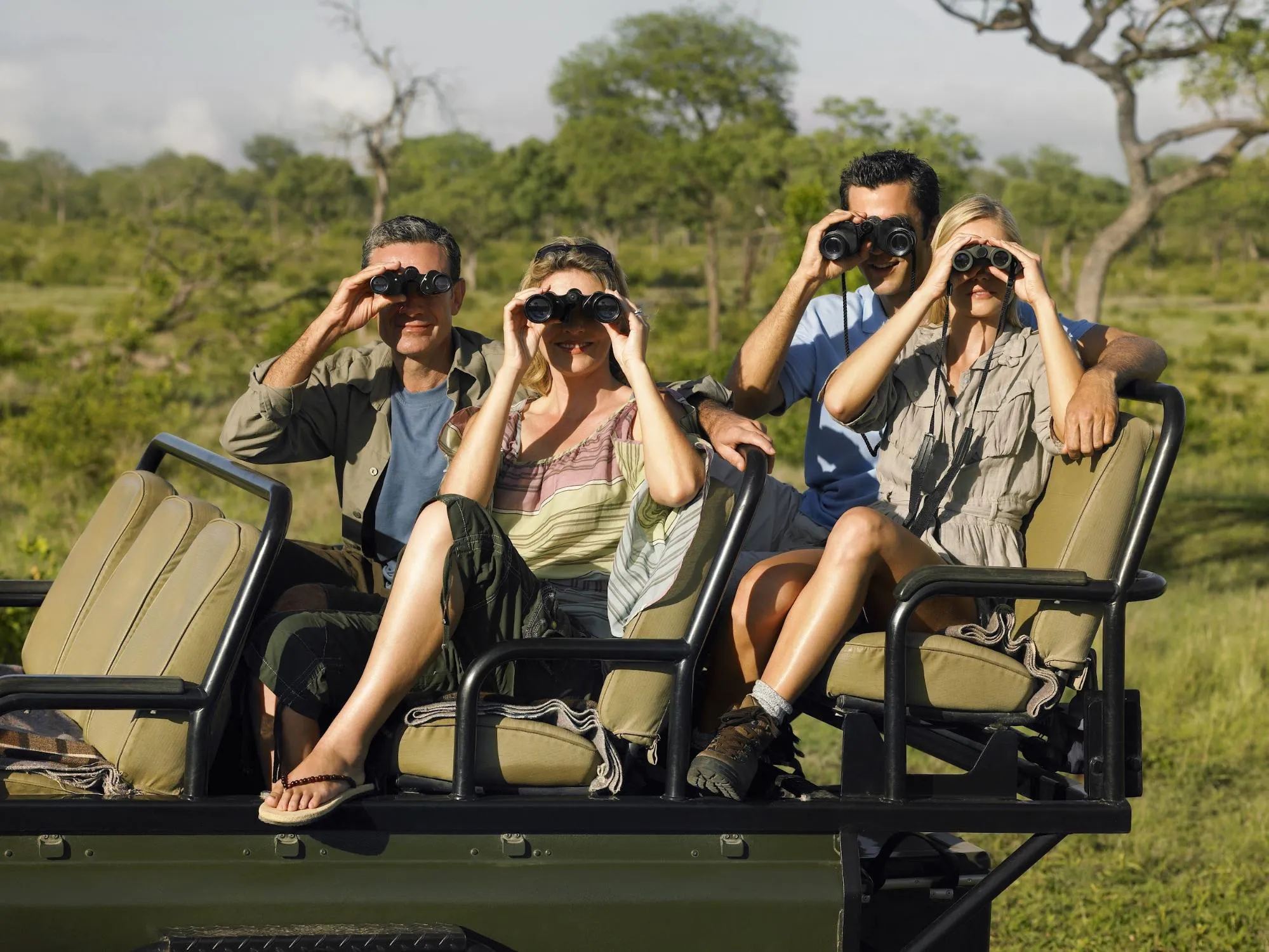 Group game drive with Boots in the Jungle Safaris