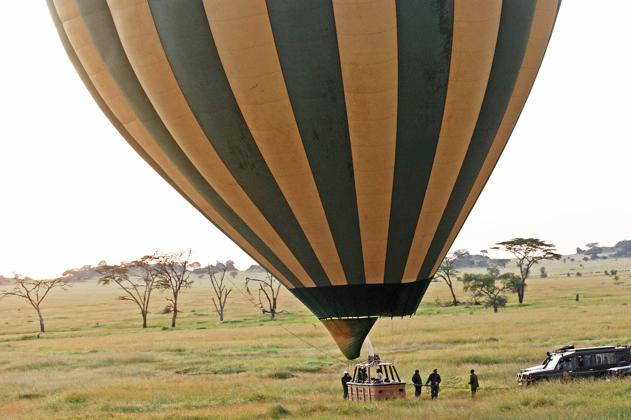 Hot air balloon safari in Uganda