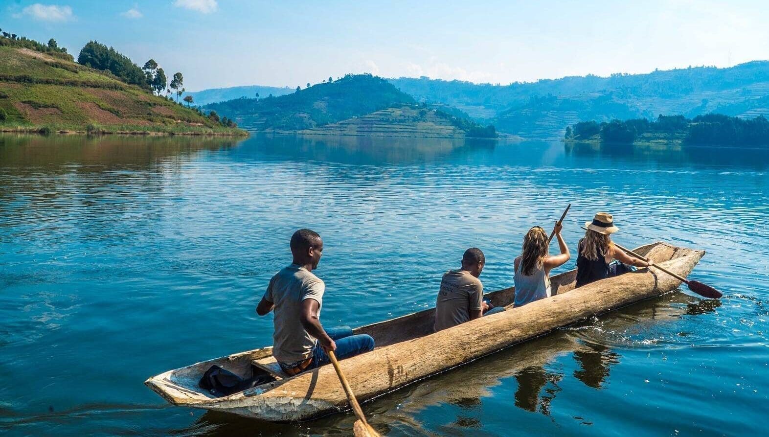 Lake Bunyonyi boat safari with Boots in the Jungle Safaris