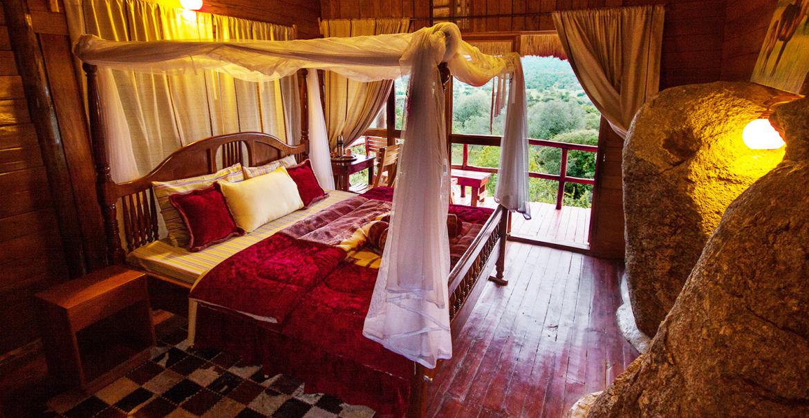 Bedroom at Lake Mburo Safari Lodge