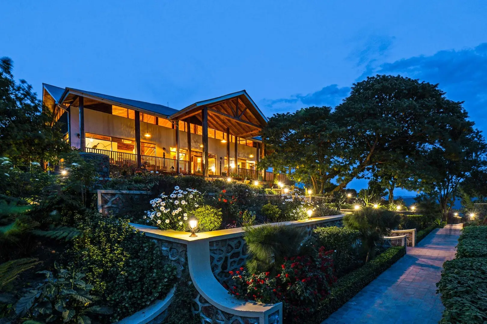 Nkuringo Bwindi Gorilla Lodge outside view