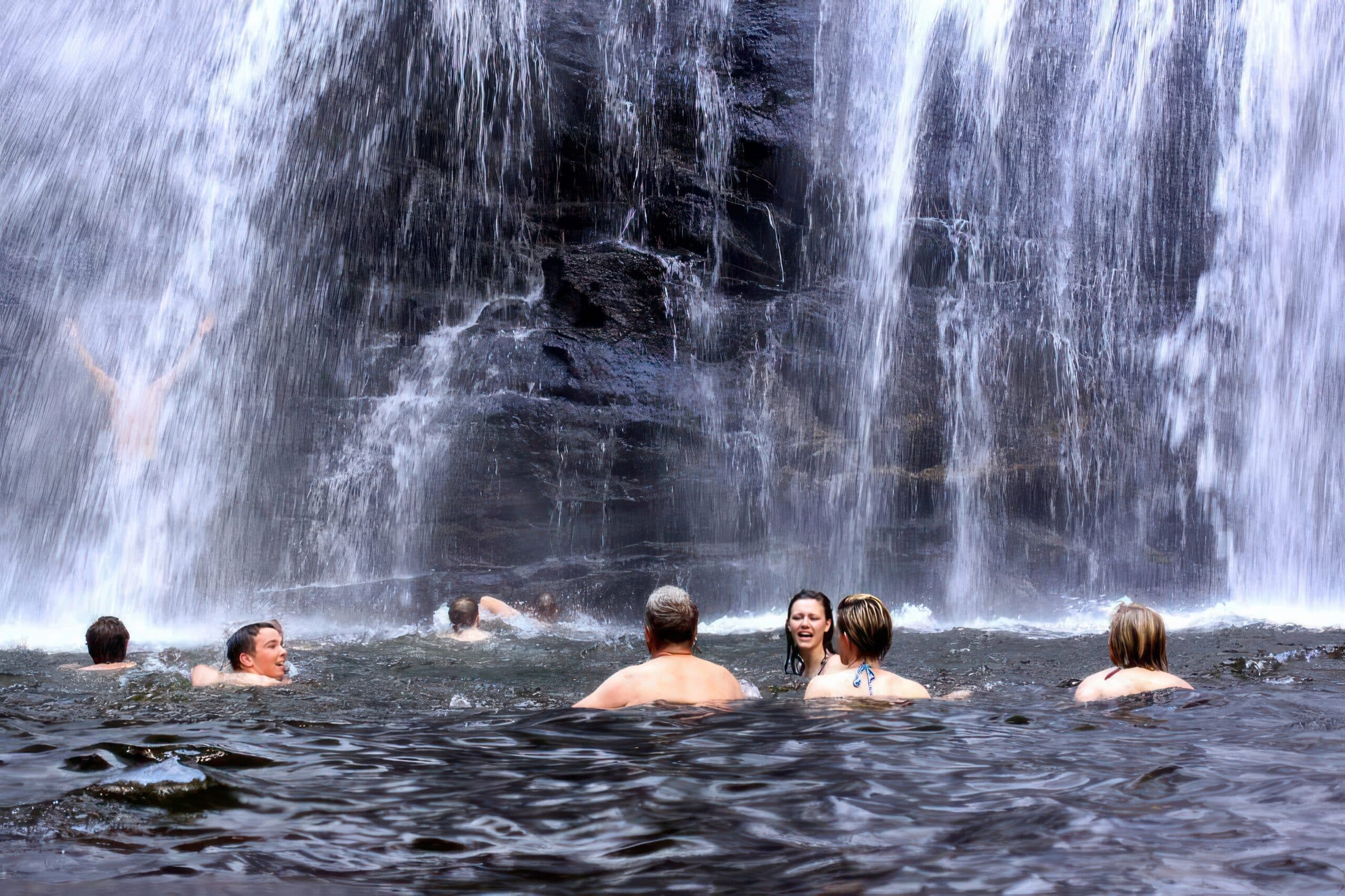 Swimming in Sonje Waterfalls at Udzungwa Mountains National Park