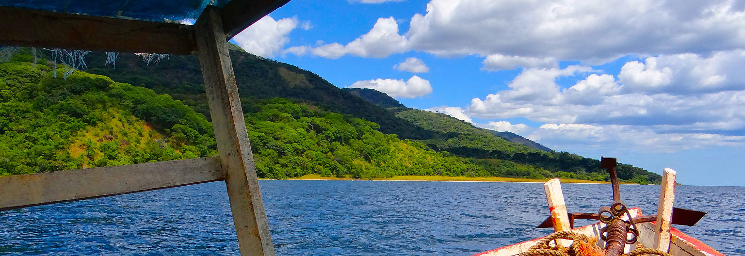 Gombe National Park from Lake Tanganyika