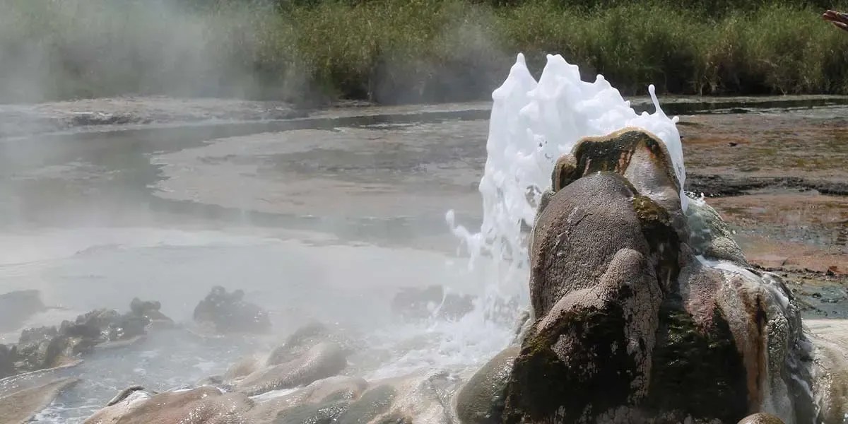 Hot springs at Semuliki National Park Uganda