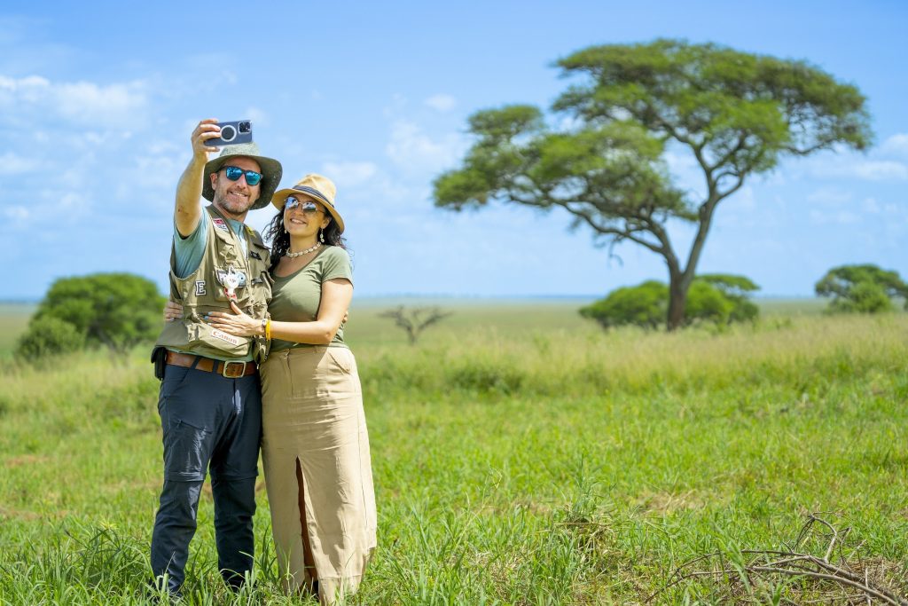 Selfie during Serengeti Honeymoon Safari