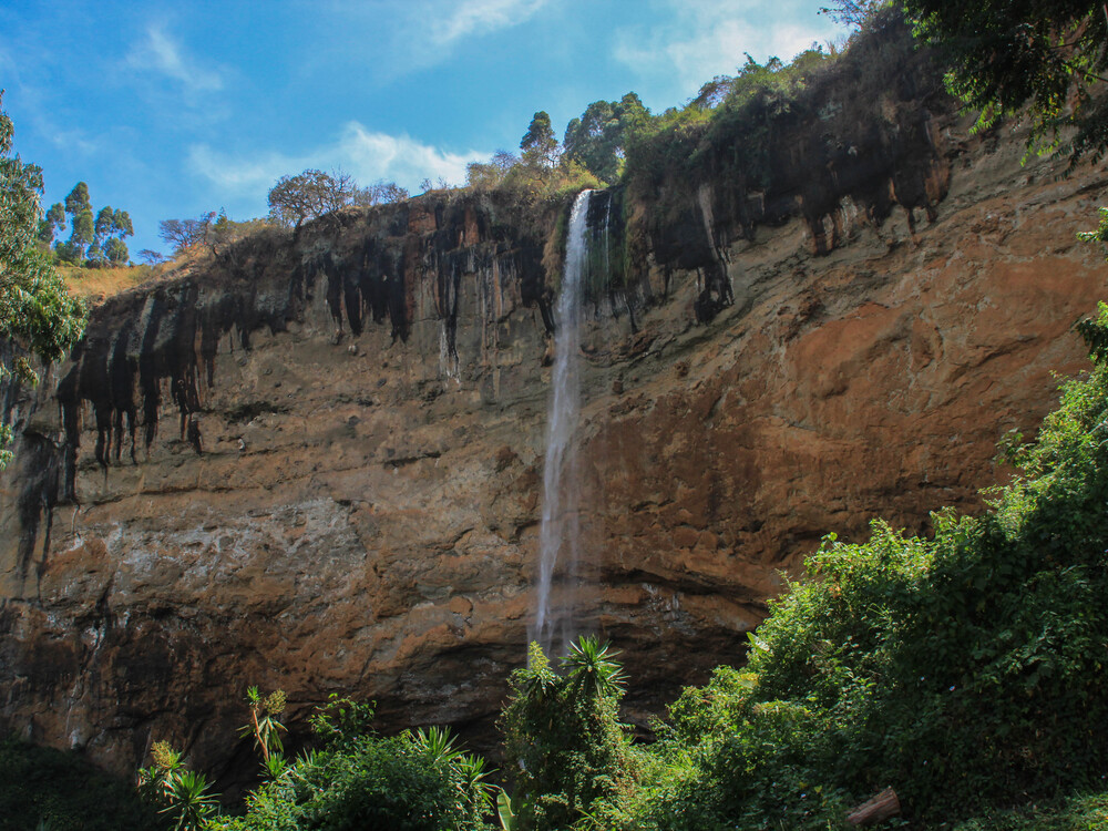 View of Sipi Falls near Mount Elgon
