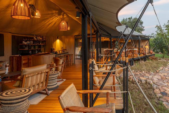 Balcony view at Akagera National Park accommodation