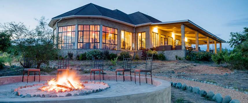 Elephant Plains Lodge fire area overlooking the wilderness