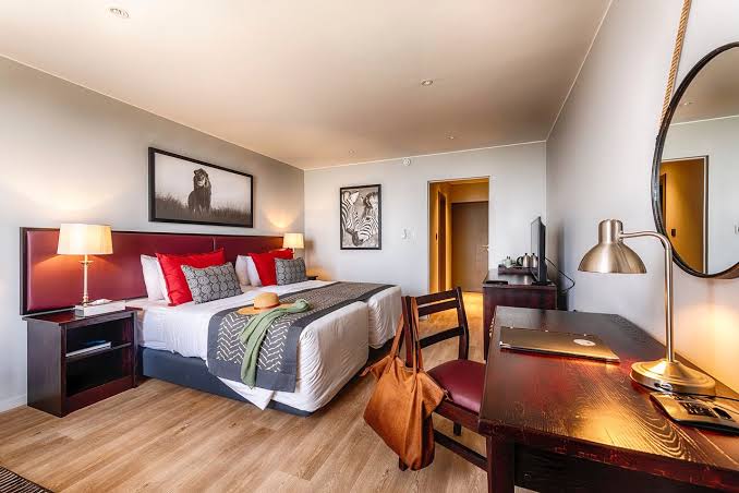 Comfortable bedroom at Akagera National Park accommodation