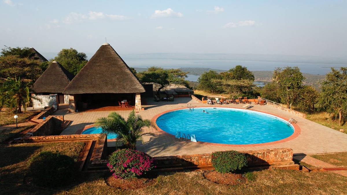 Swimming pool at Akagera National Park accommodation